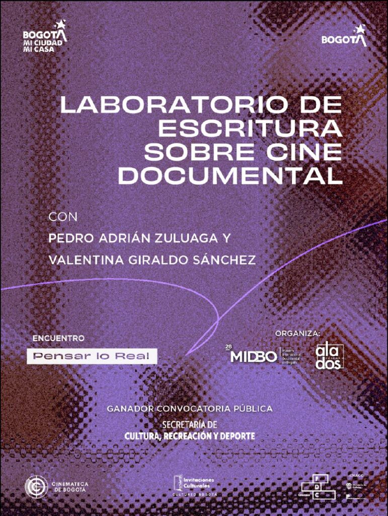 Afiche Laboratorio de Escritura sobre Cine Documental