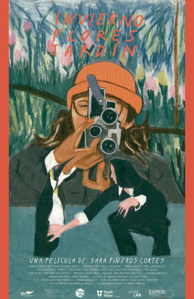 Afiche de Invierno Flores Jardín