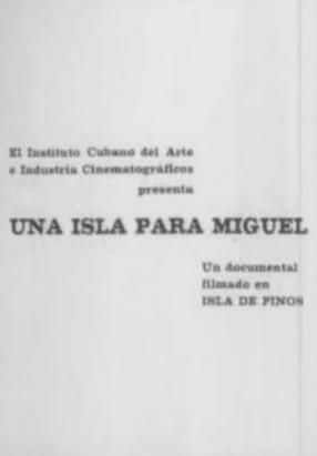 Afiche de Una isla para Miguel